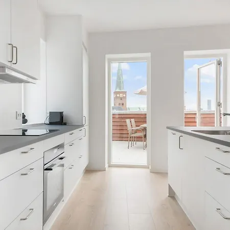 Grand Penthouse With Private Rooftop Terrace * Aarhus
