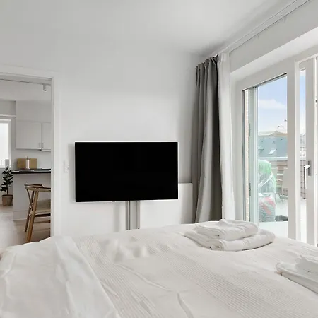 شقة Grand Penthouse With Private Rooftop Terrace Århus